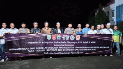 Pemkab Balangan Gelar Doa Bersama untuk Korban Tragedi Kanjuruhan, Malang