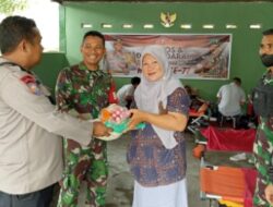 Meriahkan HUT ke 77 TNI, Polsek Batukliang Gelar Baksos dan Donor Darah