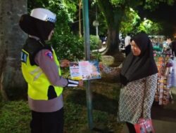 Operasi Zebra Maung 2022, Satlantas Polres Lebak Bagikan Brosur Keselamatan