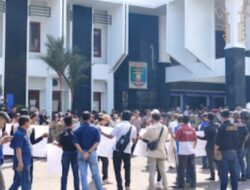 Sejumlah Organisasi Pers Gelar Aksi di Lampung Utara Terkait Carut Marut Anggaran Media