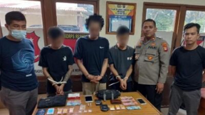 Tiga Pelaku Narkoba Dibekuk Tim Gabungan Polres Bengkayang, Kalbar, 2,50 Gram Sabu Jadi Barang Bukti