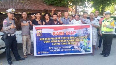 Operasi Zebra Cartenz Polresta Jayapura Kota Beri Imbauan dan Edukasi Tertib Berlalulintas