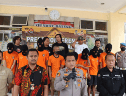 Tujuh Pelaku Curanmor Diringkus Satreskrim Polres Lebak dari Empat Kasus yang Diungkap