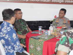 Wujud Sinergitas, Kapolres Lebak Hadiri Kunker Danrem 064 Maulana Yusuf ke Makodim 0603