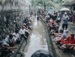 Lomba Mancing Air Deras, Dibuka Bupati di Tukad Pura Sempua, Desa Adat Dalung