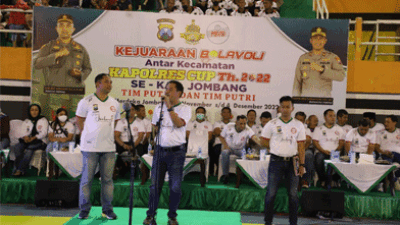 Kejuaraan Bola Voli Kapolres Cup Diharapkan Jadi Sarana Cetak Bibit Atlet Unggul, Jombang