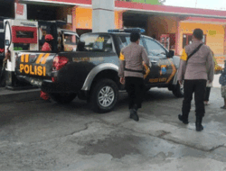 Antisipasi Tindak Kejahatan 3C, Polsek Kabuh, Jombang Giat Patroli di SPBU