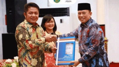 Gubernur Sumatera Selatan Herman Deru Menyerahkan DIPA, Kabupaten OKU Diterima Pj Bupati