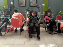 Berikan Kontribusi Kebutuhan Darah Masyarakat, Forkopimcam Diwek Jombang Aksi Donor Darah