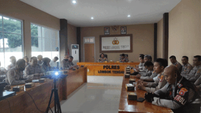 Jelang Bau Nyale dan WSBK 2023, Polres Lombok Tengah Gelar Latihan Praoperasi Bina Kusuma Rinjani