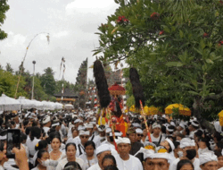 Sebanyak 12 Ribu Orang Ikuti Upacara Pengepikan Desa Adat Tegal, Kecamatan Abiansemal, Badung