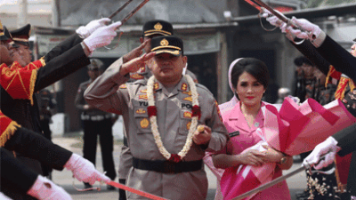 Disambut dengan Nuansa Majapahit, AKBP Wahyudi Resmi Jabat Kapolres Mojokerto