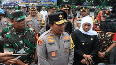 Pengamanan Puncak Harlah Satu Abad NU di GOR Delta, Sidoarjo, Terjunkan Sebanyak 4.500 Personel Gabungan