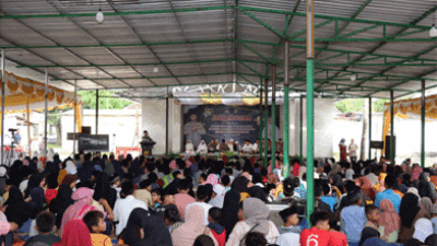Polres Lombok Tengah Peringati Isra Mi’raj dan Istighosah dengan Menyantuni 1.000 Anak Yatim