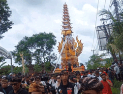 Puncak Pelebon Almarhum I Gusti Ngurah Alit Yudha, Putra Ketiga Pahlawan Nasional I Gusti Ngurah Rai
