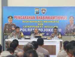 Hadapi Tahun Politik, Kapolres Mojokerto Beri Arahan ke 236 Personel Bhabinkamtibmas