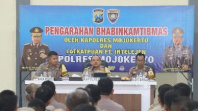 Hadapi Tahun Politik, Kapolres Mojokerto Beri Arahan ke 236 Personel Bhabinkamtibmas