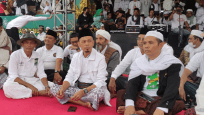 Ciptakan Suasana Kondusif, Polres Lombok Tengah Amankan Jalan Sehat Satu Abad Nahdatul Ulama
