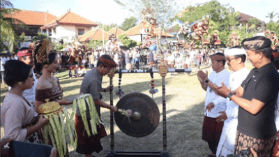 Gali Potensi Desa, Lomba Ogoh-ogoh Desa Pecatu Dibuka Sekda Badung Diapresiasi Para Wisatawan
