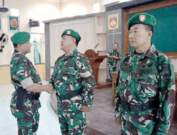 Dandim 0713 Brebes Letkol Infanteri Tentrem Basuki Pimpin Acara Korp Raport Purna Tugas Anggota