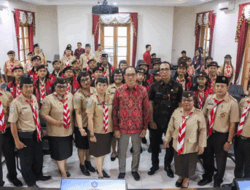 Kontingen LT-4 Kwarcab Badung Dilepas Wabup Suiasa, Tunjukkan Semangat Wirang dan Jengah &nbsp;