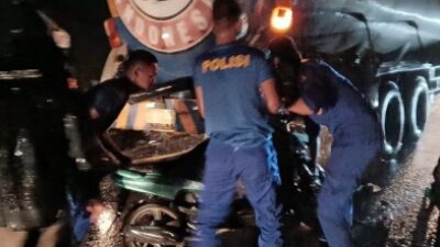 Laka Lantas Akibat Cuaca Ekstrem, Ditpolairud Polda Sulteng Berikan Pertolongan