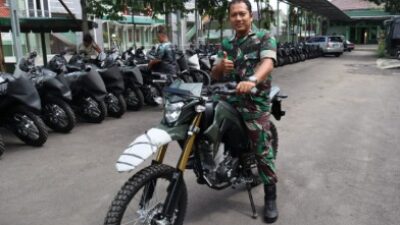 Kodim 0713 Brebes Terima Sebanyak 112 Trail Dinas dari Kemenhan untuk Para Babinsa