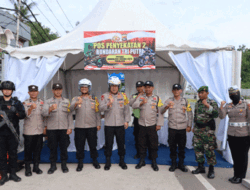 Pengecekan Pos Pam WSBK 2023, Kapolres Lombok Tengah Dampingi Kapolda NTB