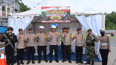 Pengecekan Pos Pam WSBK 2023, Kapolres Lombok Tengah Dampingi Kapolda NTB