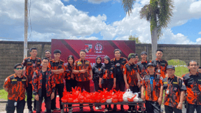 SAPMA Pemuda Pancasila Kalbar Gelar Kegiatan Sosial untuk Driver Ojol dan Masyarakat