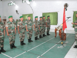 Dandim 0812/Lamongan Pimpin Sertijab Danramil, Perwira Staf dan Pelepasan Personel Purnatugas
