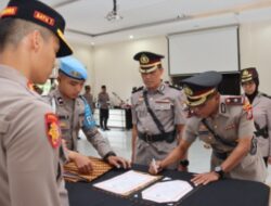 Kapolres AKBP Oskar Syamsuddin Pimpin Sertijab Wakapolres Batu Kompol Jeni Al Jauza