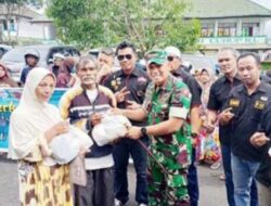 Baksos, Dandim RL Bagikan 200 Paket Sembako ke Warga Curup