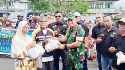 Baksos, Dandim RL Bagikan 200 Paket Sembako ke Warga Curup