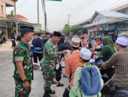 Berbagi di Bulan Ramadhan, Koramil 0812/22 beserta Forkopimcam Glagah, Lamongan