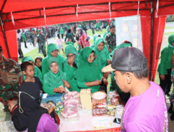 Bazar Murah, Upaya Kodim 0812/Lamongan Penuhi Kebutuhan Sembako di Bulan Ramadan