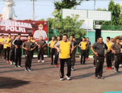 Apel dan Olahraga Bersama TNI Polri, Kapolres Brebes : Silaturahmi Perkuat Sinergitas