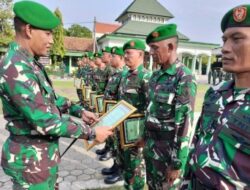 Kodim 0812/Lamongan Gelar Acara Tradisi Personel Pindah Satuan