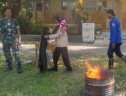 DKK Kabupaten Brebes Latih Penanggulangan Kebakaran ke Pramuka SWK