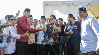 Bupati Giri Prasta Serahkan Hewan Kurban, Perayaan Idul Adha 1444 Hijriah di Puspem Badung