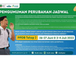 Dinas Pendidikan Jawa Barat Umumkan Jadwal PPDB Tahap 2 Berubah