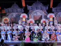 Pengukuhan Pakis Kecamatan Abiansemal Dihadiri Sekda Badung, Pentaskan Tari Janger Tradisi