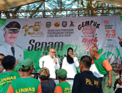 Sosialisasi Cukai Rokok dengan Senam Sehat Bersama Wali Kota Madiun