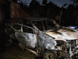 Mobil Pegawai SPBU Hangus Terbakar di Kotabaru Pontianak, Kalimantan Barat