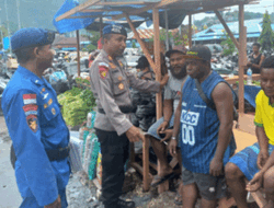 Jalin Silaturahmi Warga Pesisir, Sat Polair Polresta Jayapura Kota Gelar Para-Para Numbay