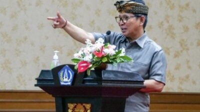 Sekda Badung Hadiri Pelantikan Pengurus PWRI Badung Masa Bakti 2023-2028