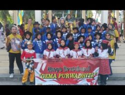 Drumband Gema Purwadhita SDN Karanggeneng Tampil Jadi Juara Satu