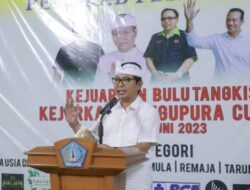 Turnamen Bulu Tangkis Mangupura Cup VII 2023, Ditutup Sekda Badung Adi Arnawa