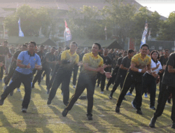 Perkuat Sinergitas, Polda Bali dan Kodam IX/Udayana Gelar Olahraga Bersama
