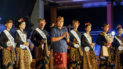 Grand Final Jegeg Bagus Kelurahan Kapal 2023 Dibuka Sekda Badung Adi Arnawa